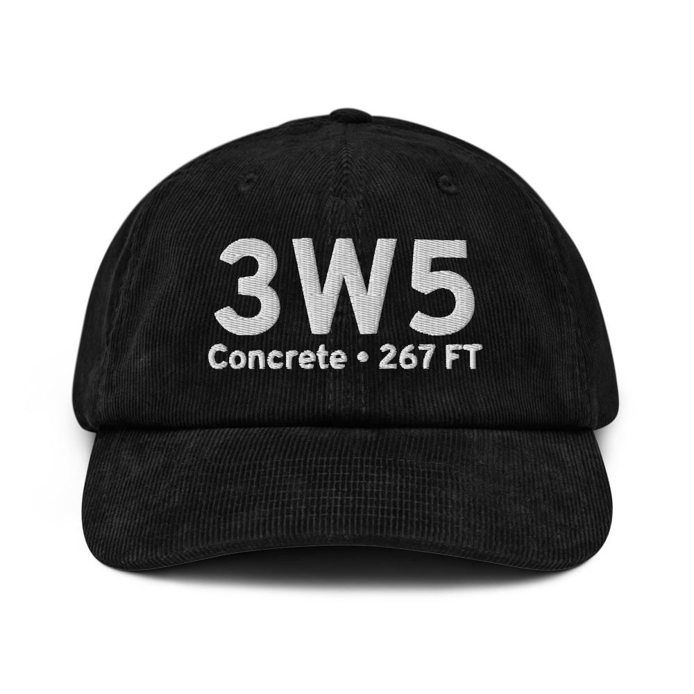 Concrete (3W5) Airport Hat 