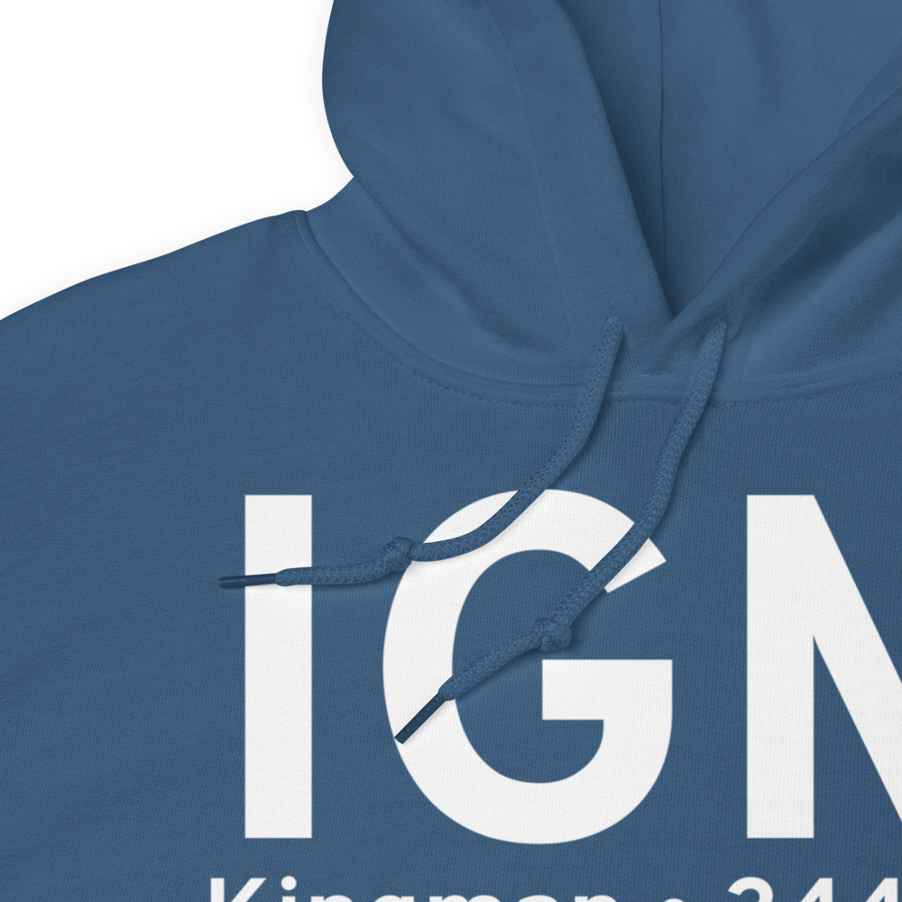 Kingman (KIGM) Airport Hoodie Sweatshirt 