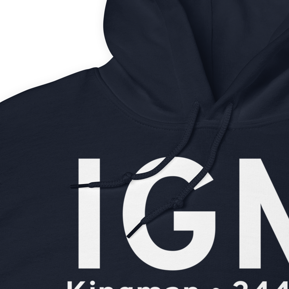Kingman (KIGM) Airport Hoodie Sweatshirt 