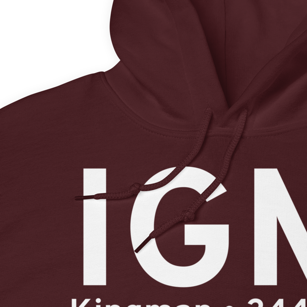 Kingman (KIGM) Airport Hoodie Sweatshirt 