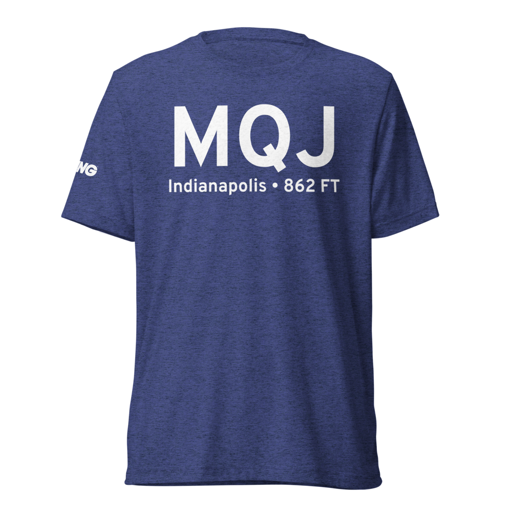 Indianapolis (KMQJ) Airport Tri-blend T-Shirt 