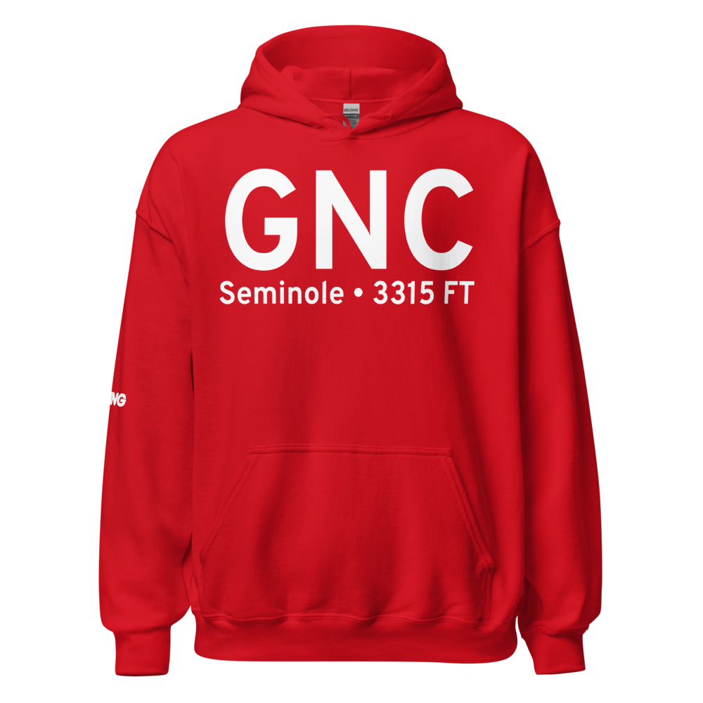 Seminole (KGNC) Airport Hoodie Sweatshirt 