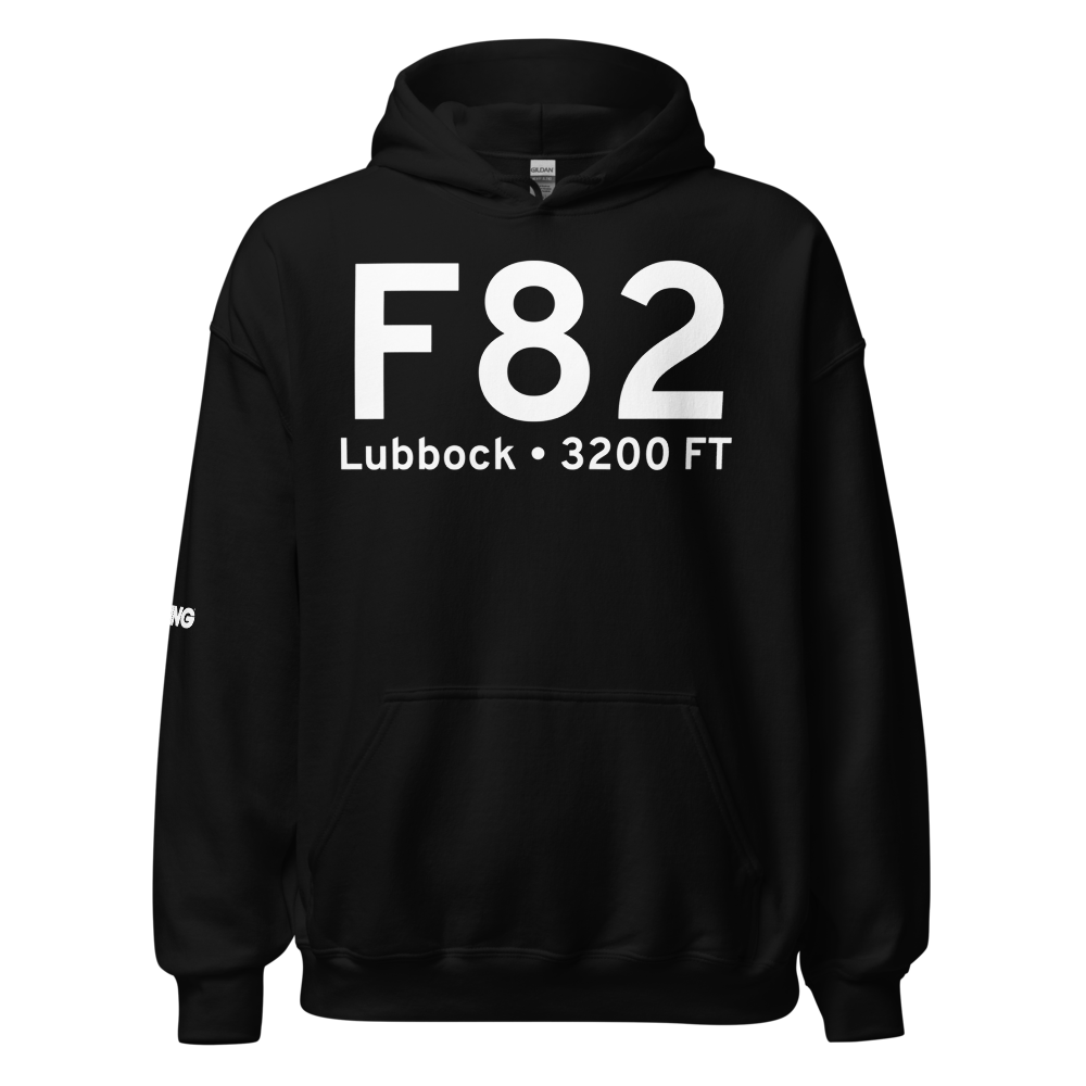 Lubbock (KF82) Airport Hoodie Sweatshirt 