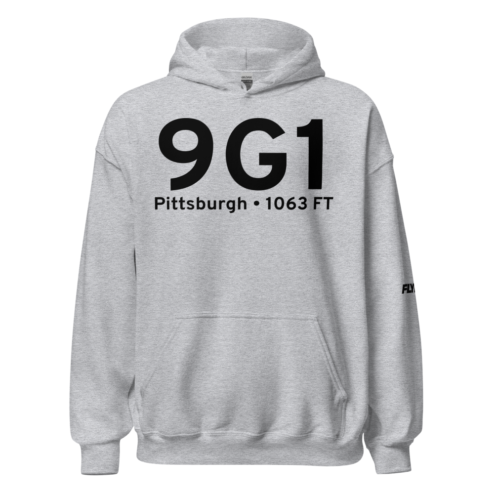 Pittsburgh (9G1) Airport Hoodie Sweatshirt 