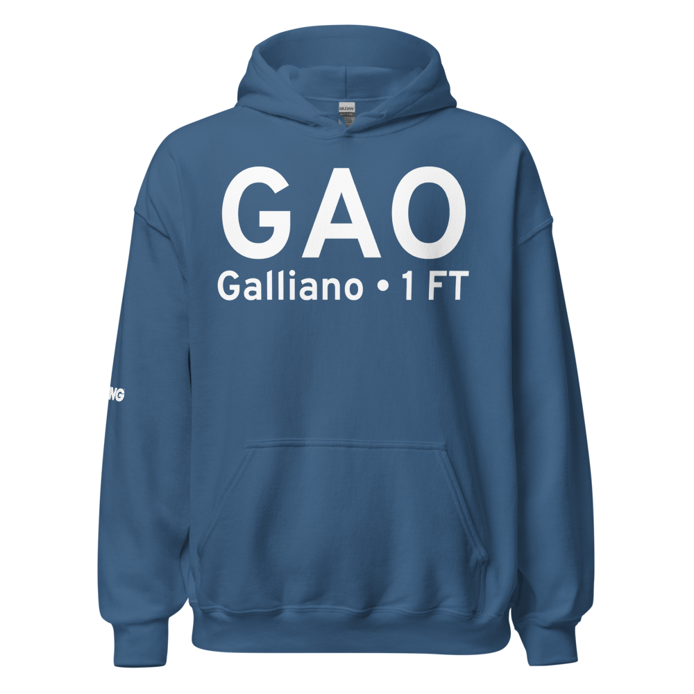 Galliano (KGAO) Airport Hoodie Sweatshirt 