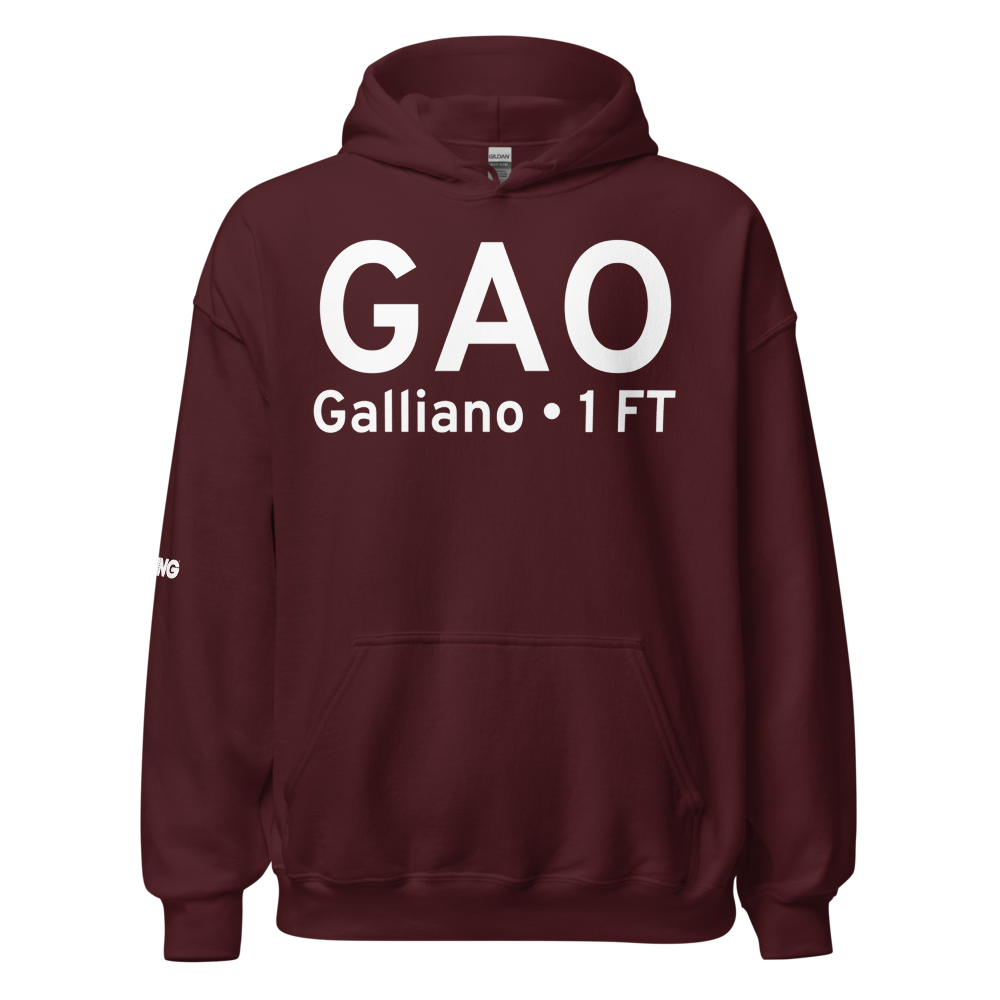 Galliano (KGAO) Airport Hoodie Sweatshirt 