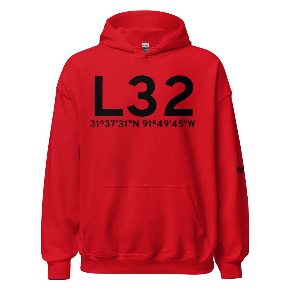 Jonesville (KL32) Airport Hoodie Sweatshirt 