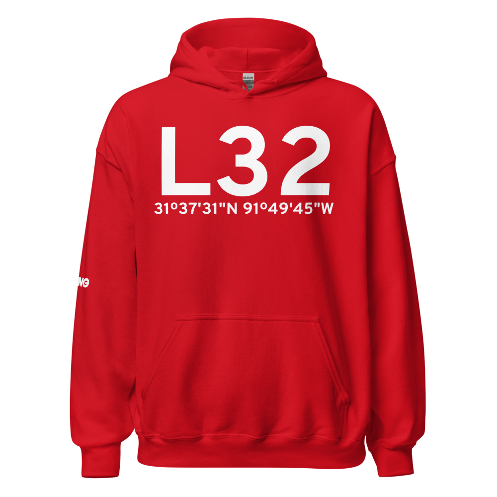 Jonesville (KL32) Airport Hoodie Sweatshirt 