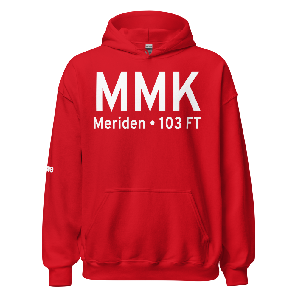 Meriden (KMMK) Airport Hoodie Sweatshirt 