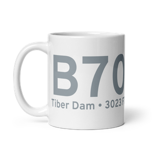 Tiber Dam (B70) Airport Mug