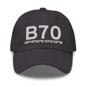 Tiber Dam (B70) Airport Hat