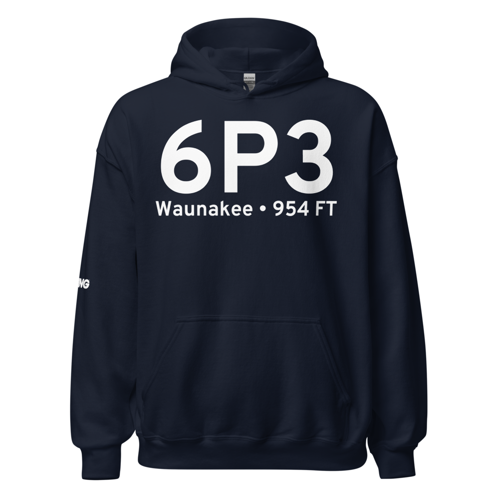 Waunakee (6P3) Airport Hoodie Sweatshirt 