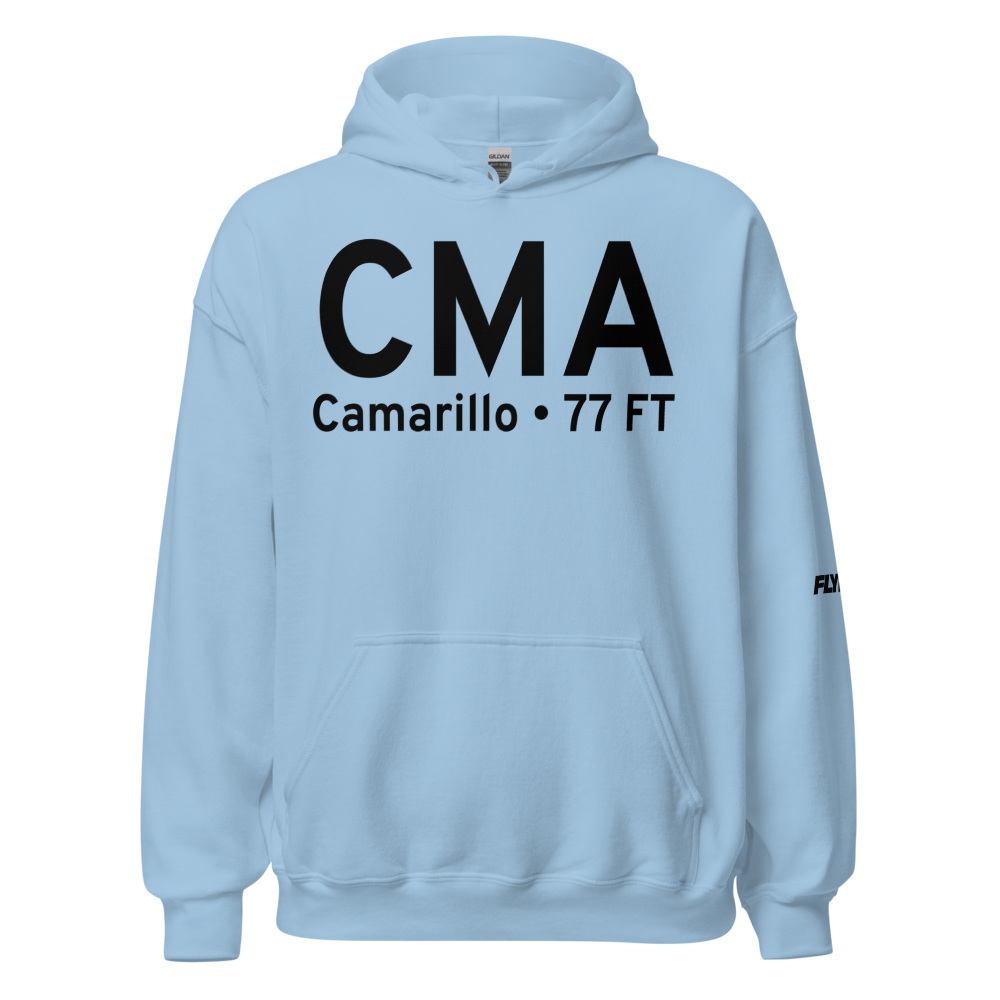 Camarillo (KCMA) Airport Hoodie Sweatshirt 