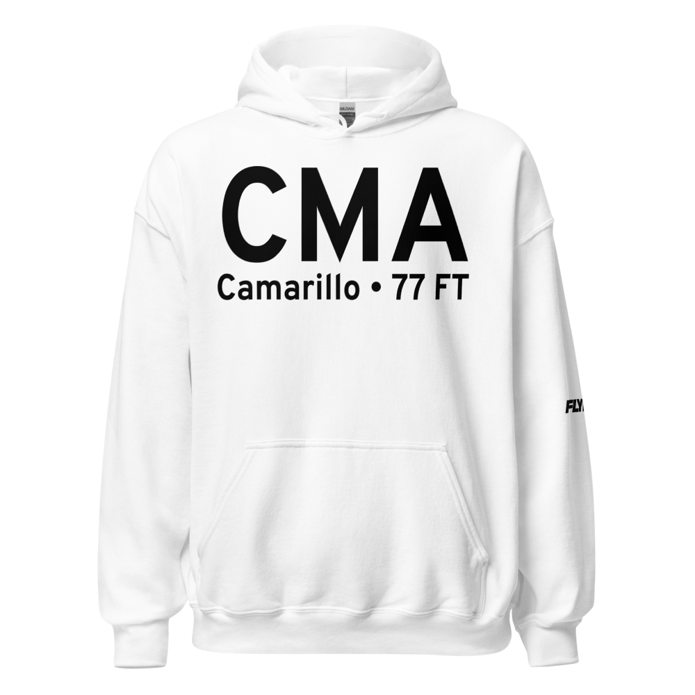Camarillo (KCMA) Airport Hoodie Sweatshirt 