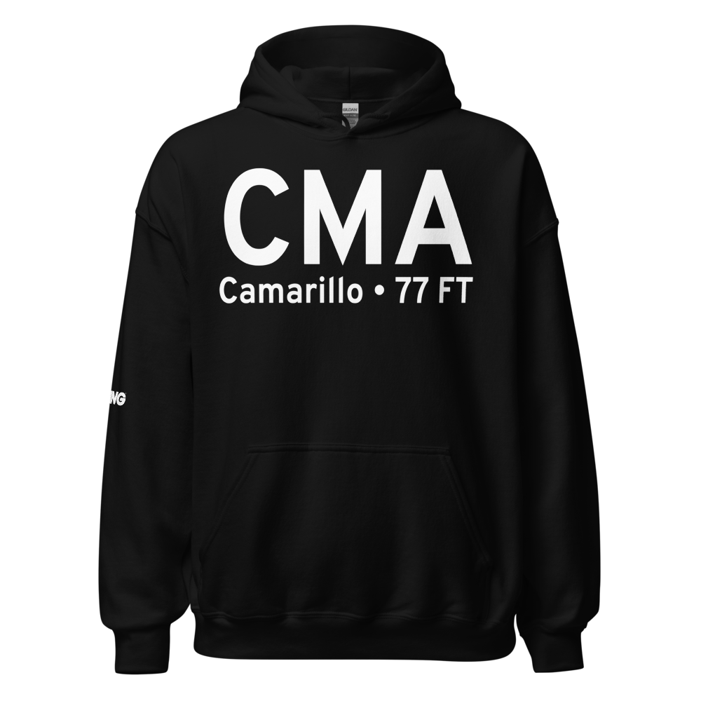 Camarillo (KCMA) Airport Hoodie Sweatshirt 
