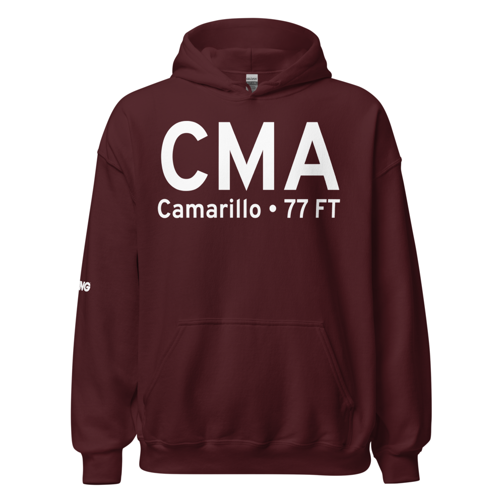 Camarillo (KCMA) Airport Hoodie Sweatshirt 