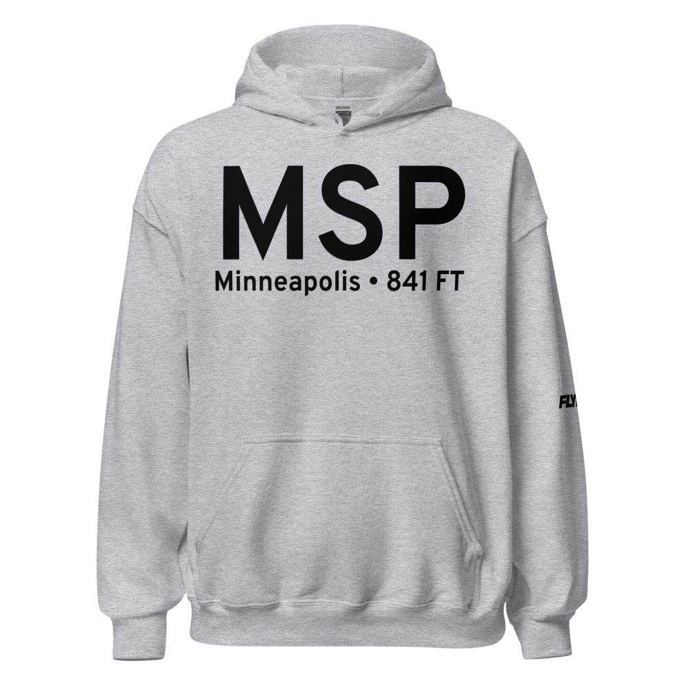Minneapolis (KMSP) Airport Hoodie Sweatshirt 