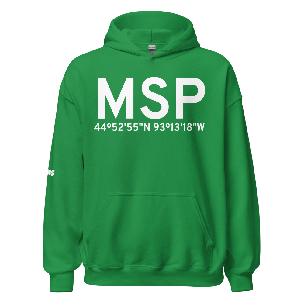 Minneapolis (KMSP) Airport Hoodie Sweatshirt 