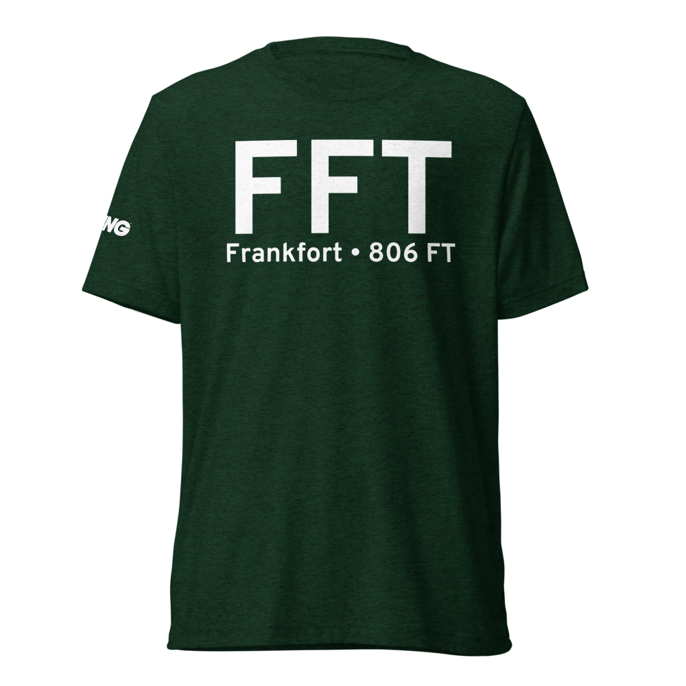 Frankfort (KFFT) Airport Tri-blend T-Shirt 