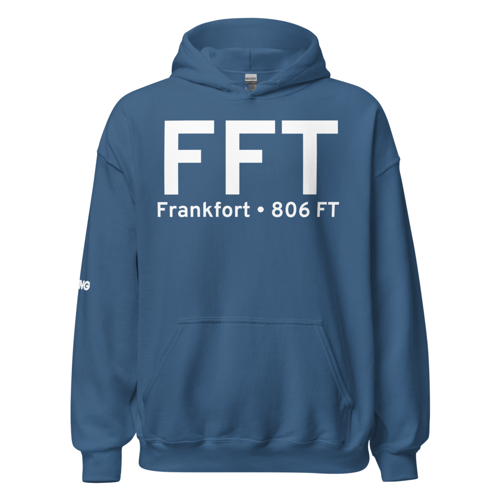 Frankfort (KFFT) Airport Hoodie Sweatshirt 
