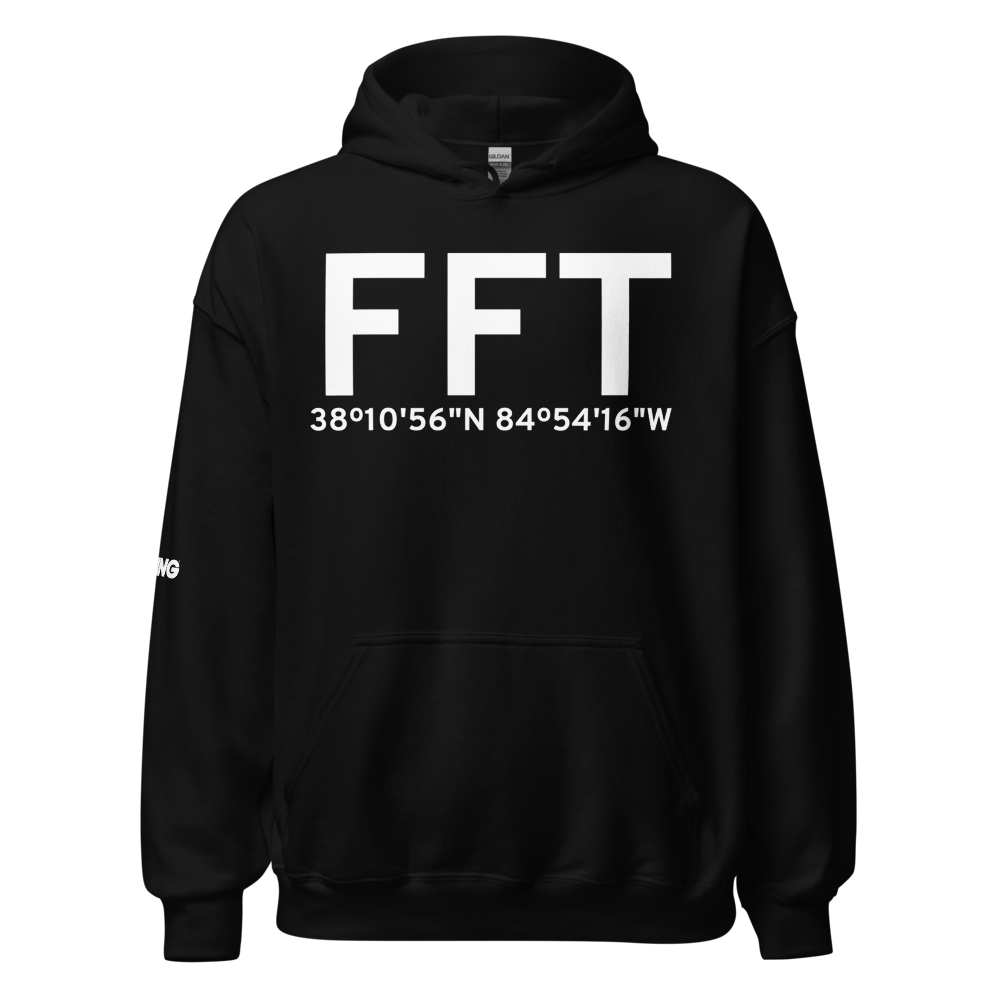 Frankfort (KFFT) Airport Hoodie Sweatshirt 