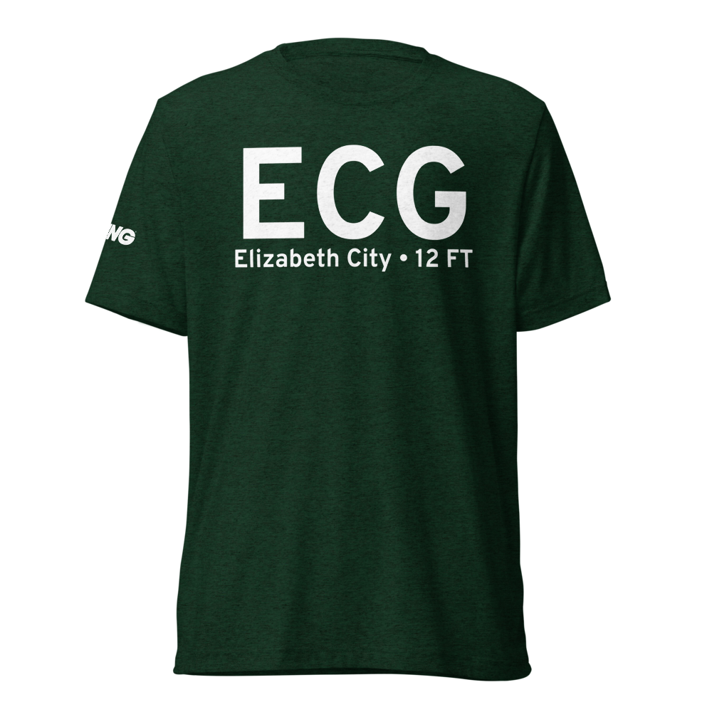 Elizabeth City (KECG) Airport Tri-blend T-Shirt 