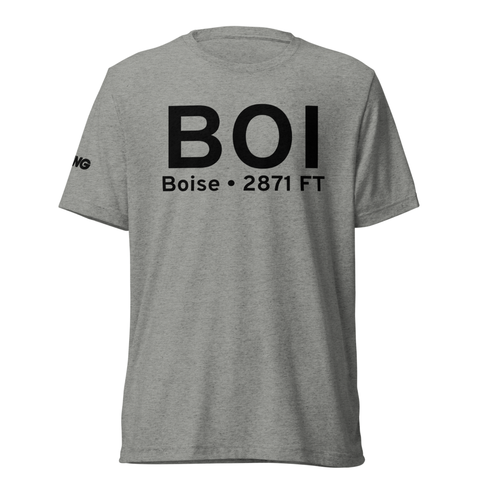 Boise (KBOI) Airport Tri-blend T-Shirt 