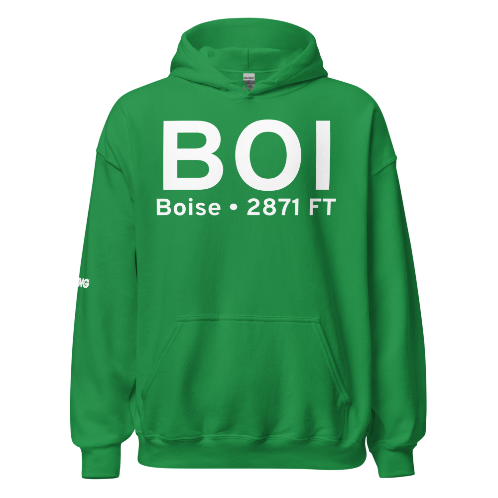 Boise (KBOI) Airport Hoodie Sweatshirt 