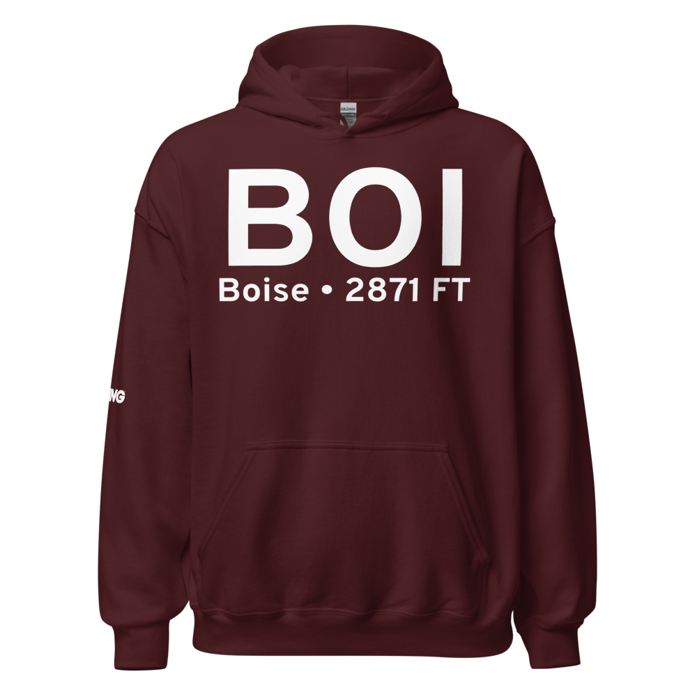 Boise (KBOI) Airport Hoodie Sweatshirt 