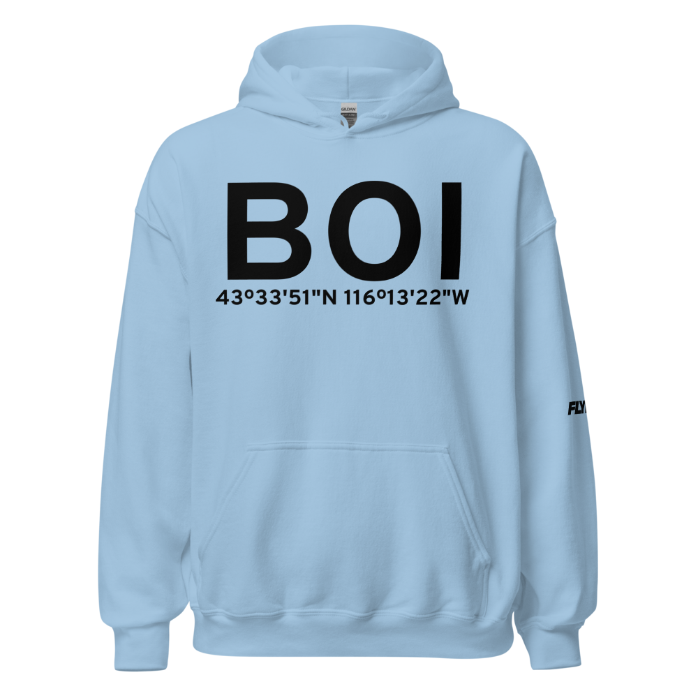 Boise (KBOI) Airport Hoodie Sweatshirt 