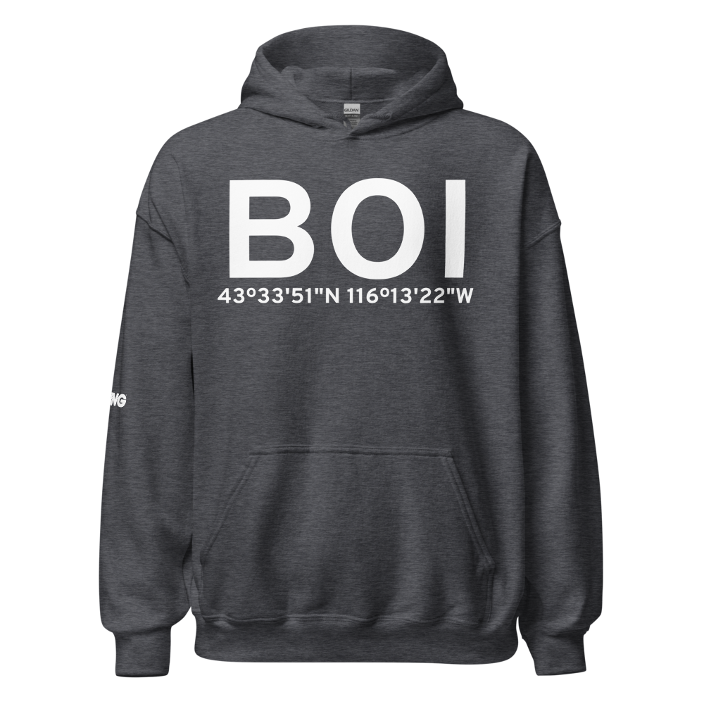 Boise (KBOI) Airport Hoodie Sweatshirt 
