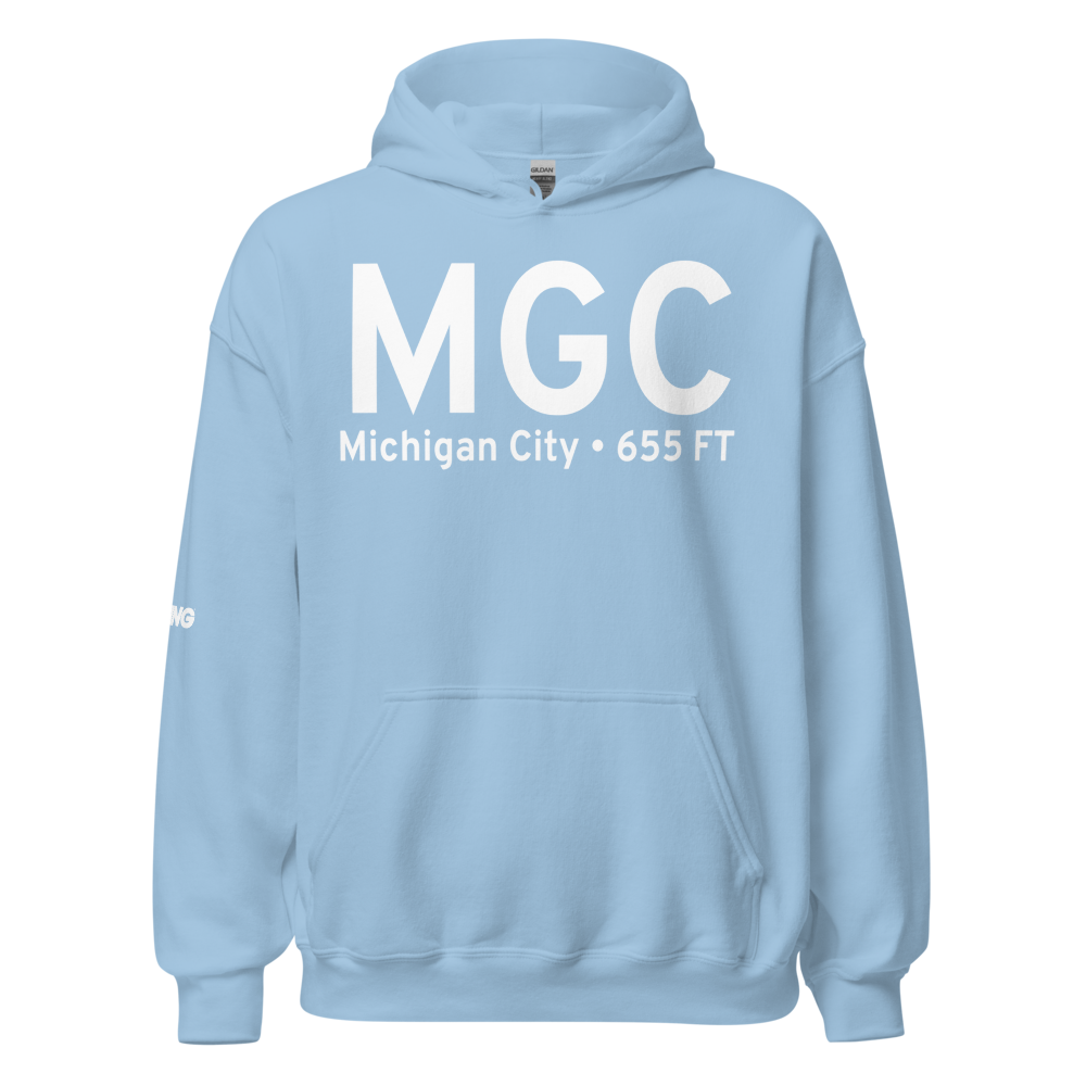 Michigan City (KMGC) Airport Hoodie Sweatshirt 