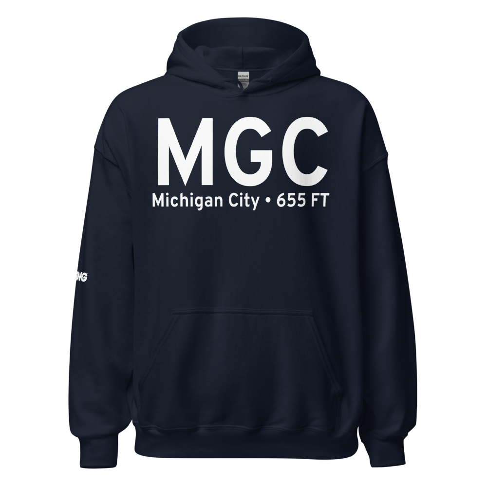 Michigan City (KMGC) Airport Hoodie Sweatshirt 