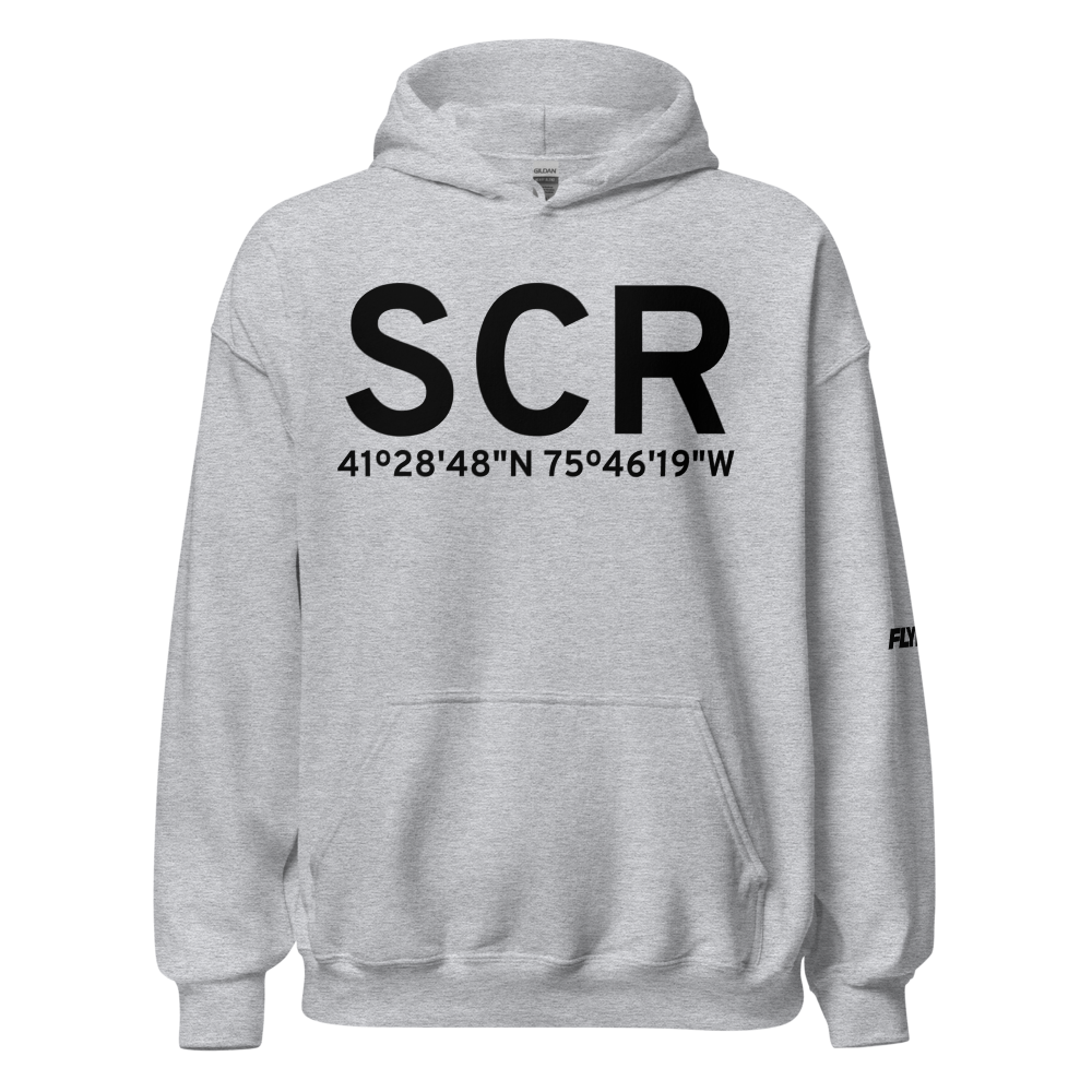 Scranton (SCR) Airport Hoodie Sweatshirt 