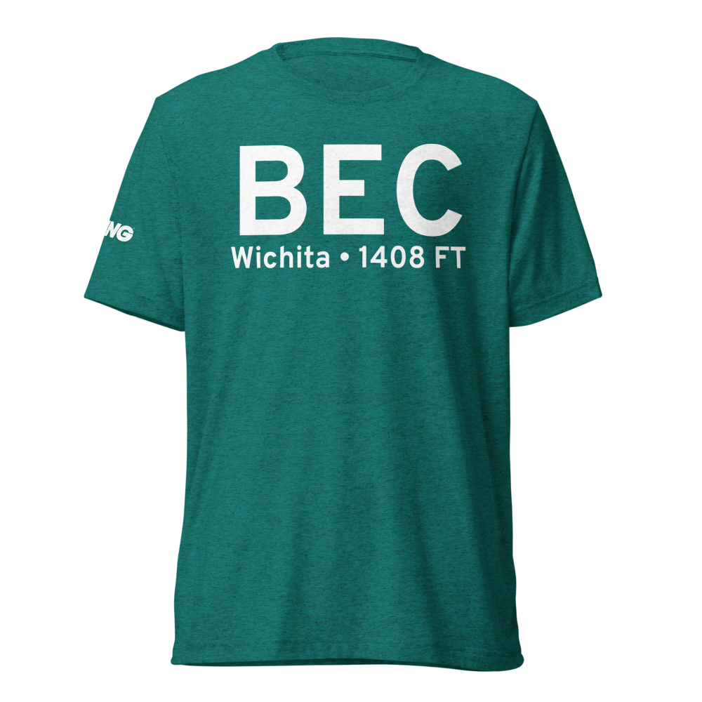 Wichita (KBEC) Airport Tri-blend T-Shirt 