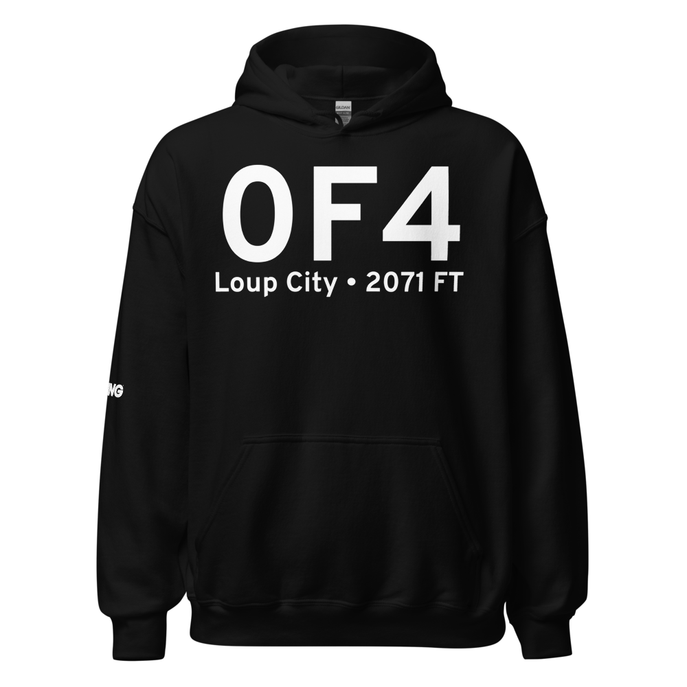 Loup City (K0F4) Airport Hoodie Sweatshirt 