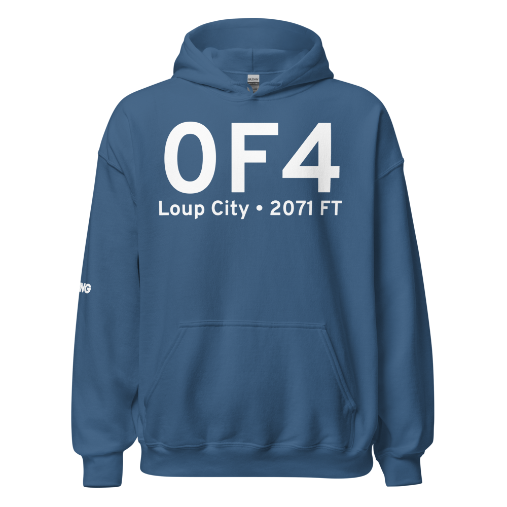 Loup City (K0F4) Airport Hoodie Sweatshirt 