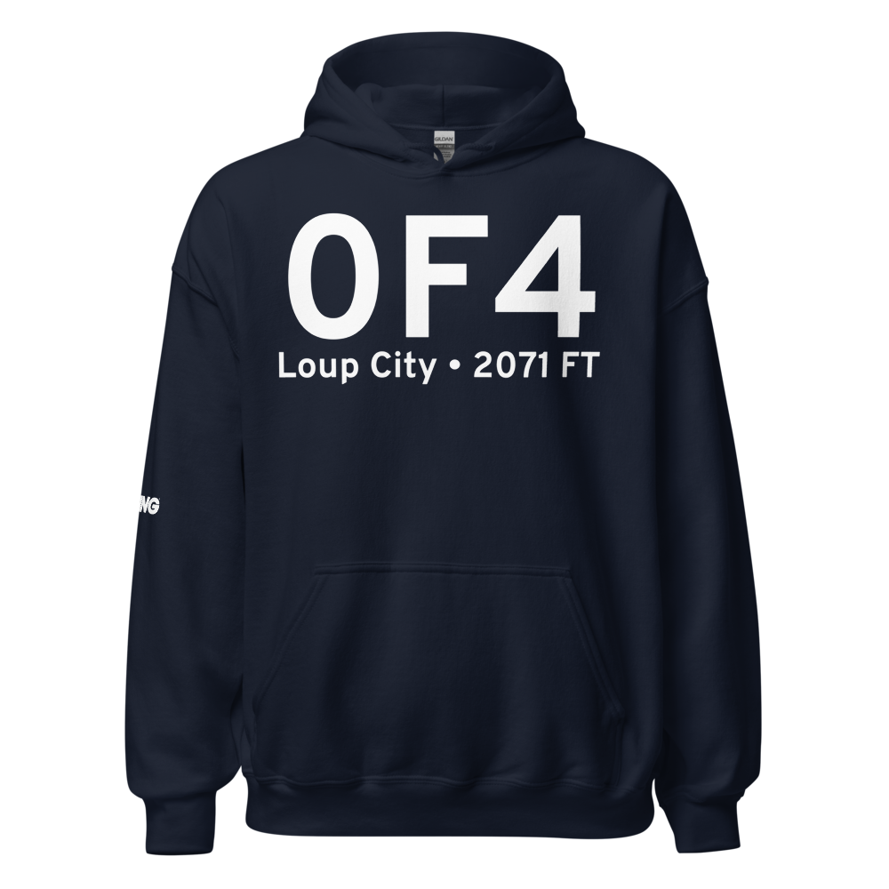 Loup City (K0F4) Airport Hoodie Sweatshirt 