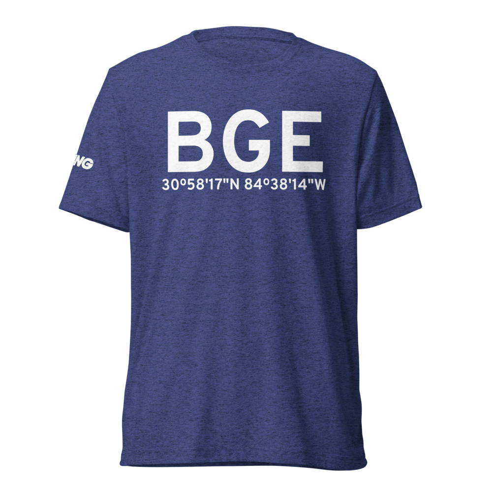 Bainbridge (KBGE) Airport Tri-blend T-Shirt 