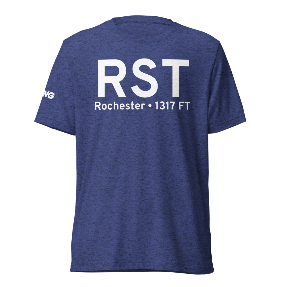Rochester (KRST) Airport Tri-blend T-Shirt 