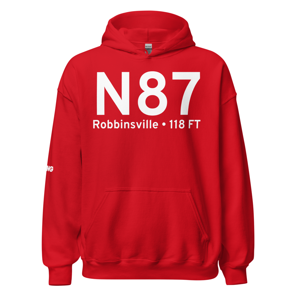 Robbinsville (KN87) Airport Hoodie Sweatshirt 