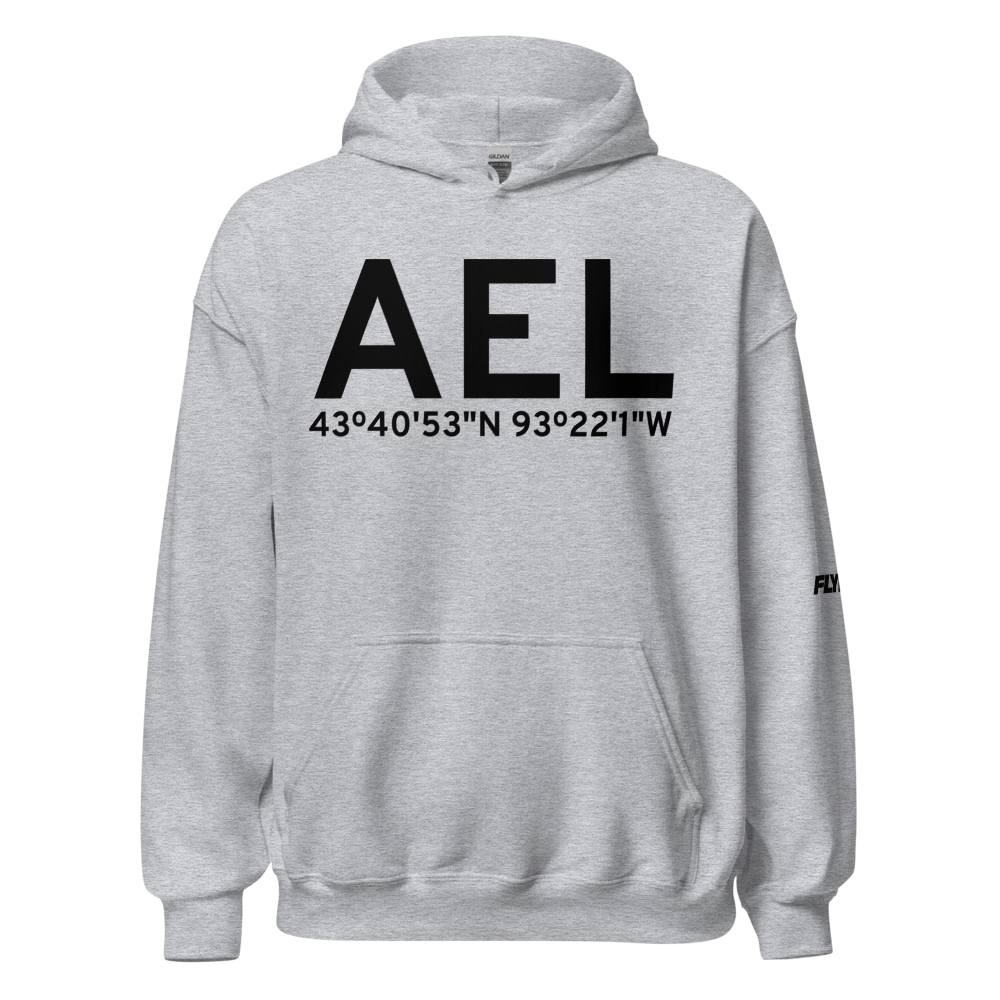 Albert Lea (KAEL) Airport Hoodie Sweatshirt 