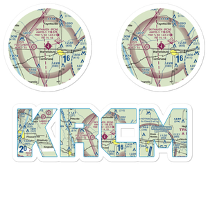 Skyhaven Airport (RCM) VFR Sectional Sticker Pack