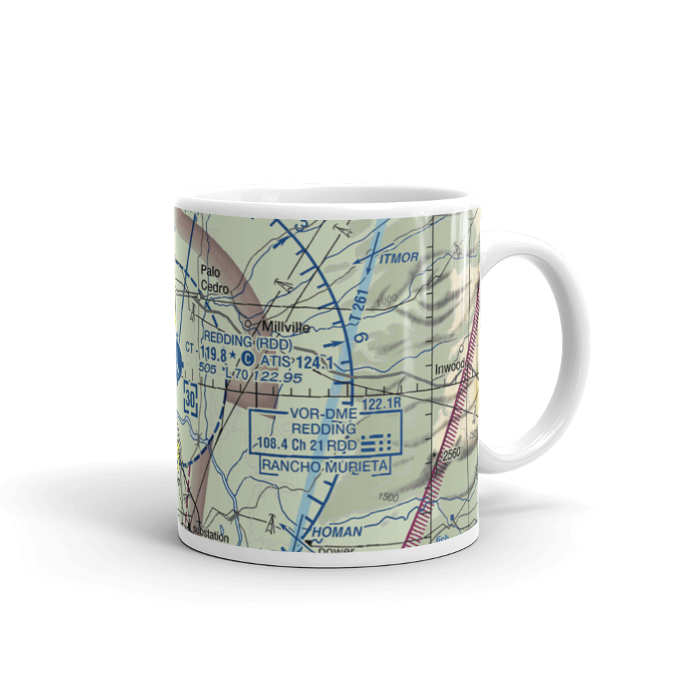 Redding Municipal Airport (RDD) VFR Sectional  Mug 