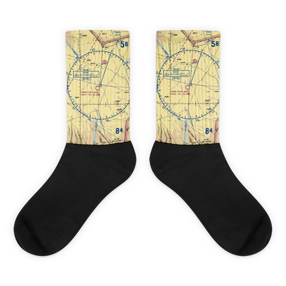 Rome State Airport (REO) VFR Sectional Socks 