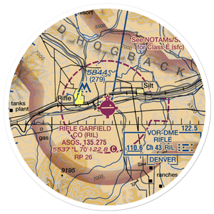 Garfield County Regional Airport (RIL) VFR Sectional Sticker (20 mile)