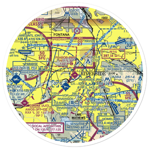 Flabob Airport (RIR) VFR Sectional Sticker (30 mile)