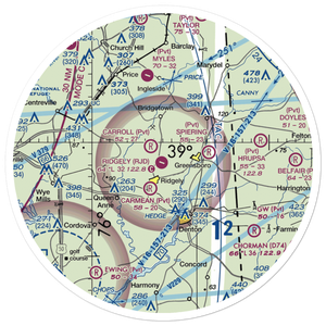 Ridgely Airpark (RJD) VFR Sectional Sticker (30 mile)