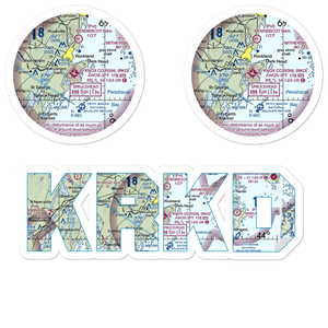 Knox County Regional Airport (RKD) VFR Sectional Sticker Pack