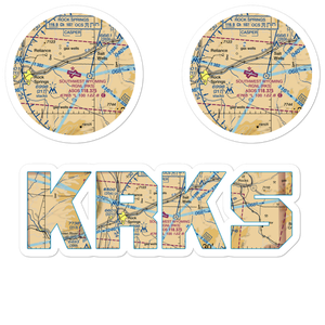 Southwest Wyoming Regional Airport (RKS) VFR Sectional Sticker Pack